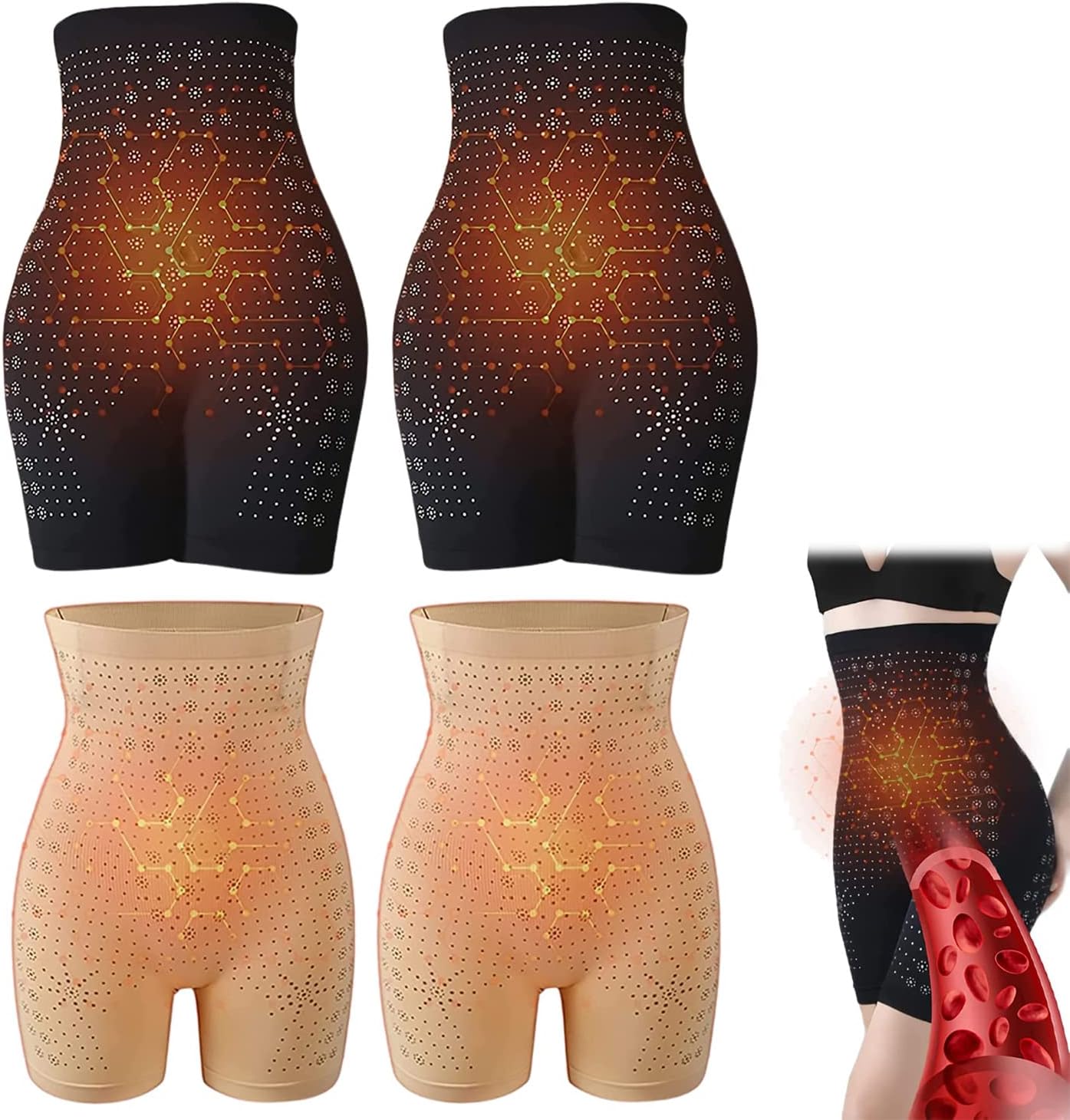 Body Shaper for Women Tummy Control, New Graphene Honeycomb Body Shaping Briefs