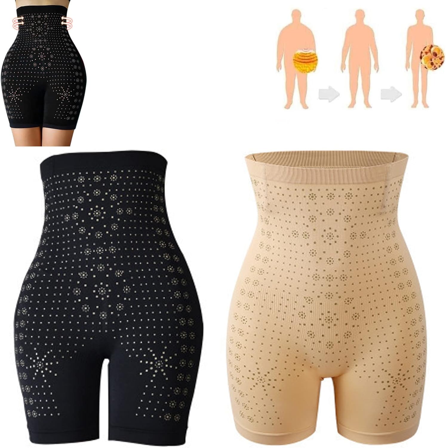 New Negative Oxygen Ion Fat Burning Tummy Control & Detox Bodysuit